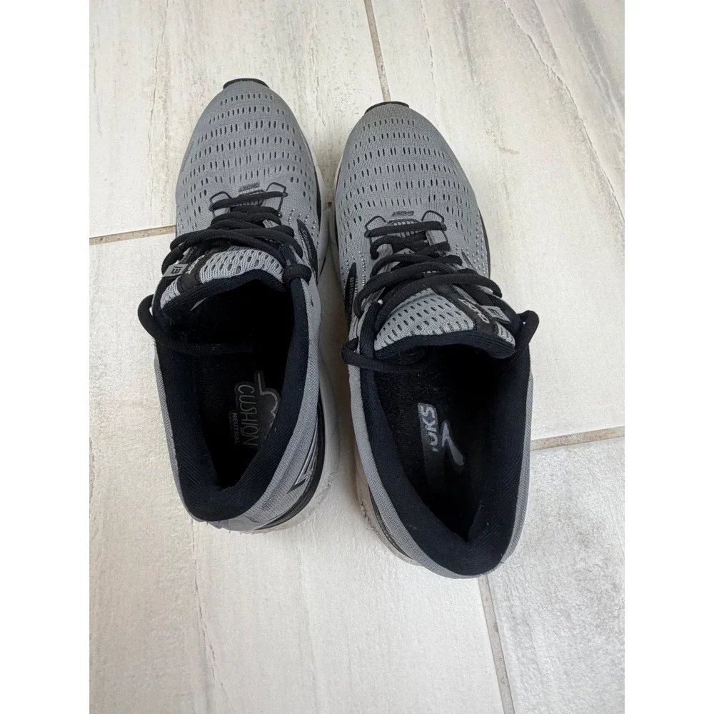 Brooks Ghost 13 Mens Running Shoes Grey Black 1103481D040 Size 11